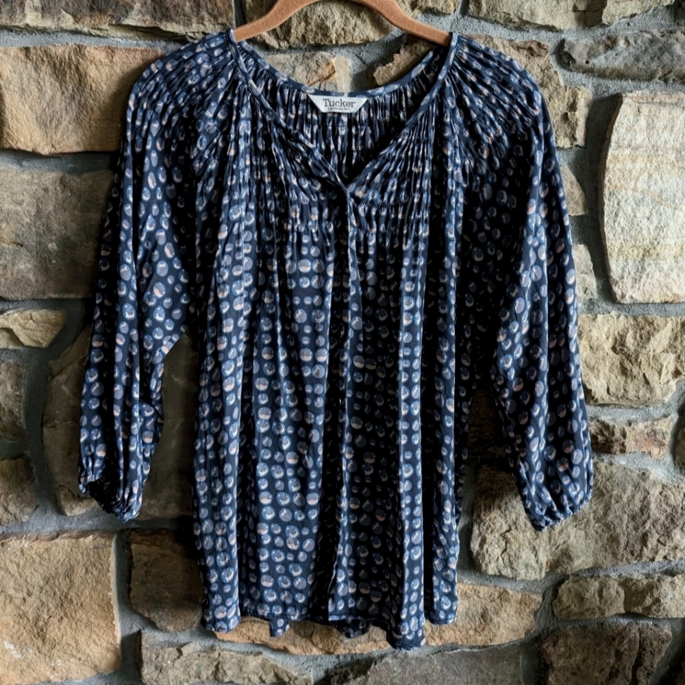 Tucker The Classic Blouse P S Dots Moon